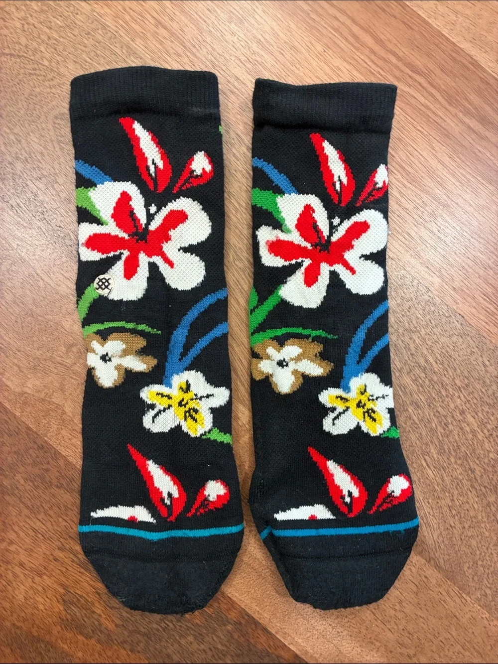Stance socks kids large Floral Crew Socks